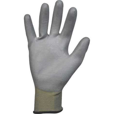 Gants Manutention Tout Enduit Nitrile Mousse Picots Antiderapants - Polyamide elasthanne - Norme EN 388 - Taille 10 - Lot de 10 Paires (1/2)