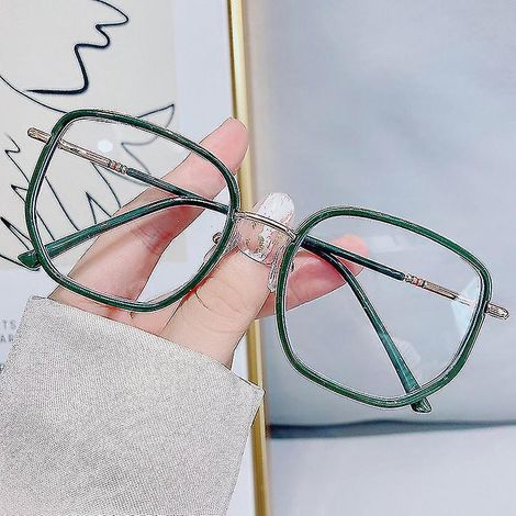 Lunettes anti-lumière bleue, monture tendance et mignonne, idéales pour la lecture, les jeux et l'ordinateur - Protection 300° - Boîte verte et dorée (1/5)