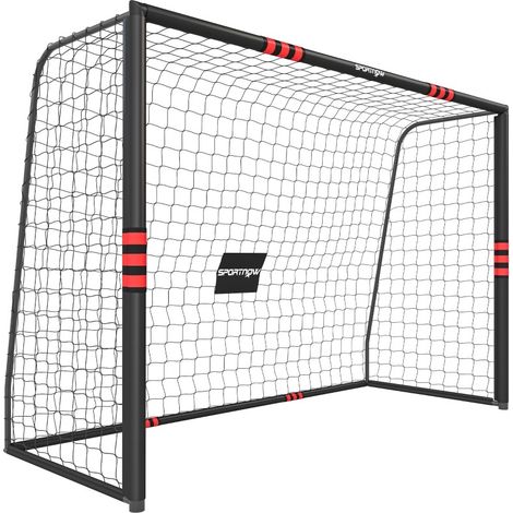 Porta da calcio da giardino 300 x 200 cm con rete, ancoraggi a terra e telaio imbottito DESVIAE (1/5)