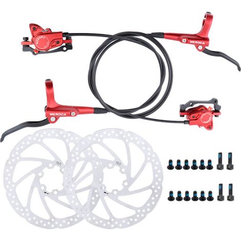 Convient aux kits de freins à disque hydrauliques (rouges) pour VTT et aux freins à disque pour vélos. (1/5)