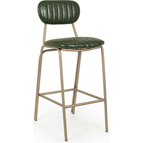 Sgabello bar Addy, 41x51x100h cm, verde scuro (1/5)