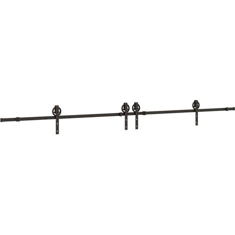 Maison Exclusive - Kit de herrajes para puertas correderas acero