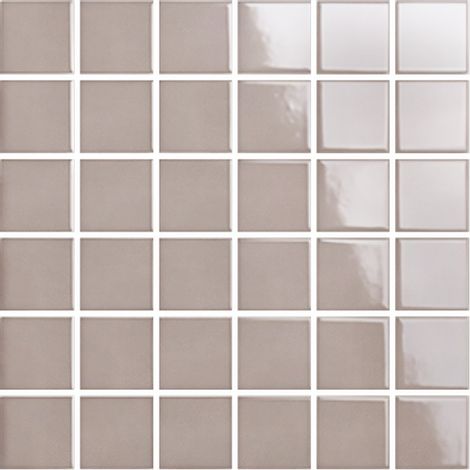 Mosaïque de grès cérame PICCOLO VELVET 5x5cm (finition brillante) - Umbre - - 423 - Umbre - boîte de 0.93 m2