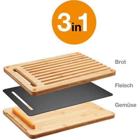Fiskars Set Küchenplatten Bambus 3 Teile (1/5)