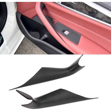 Innentürgriffabdeckungen (links + rechts) für BMW 5er (G30) ab 2017, Mattschwarz (1/5)
