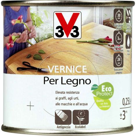 VERNICE PER LEGNO 250ML NOCE RUSTICO BRILLANTE