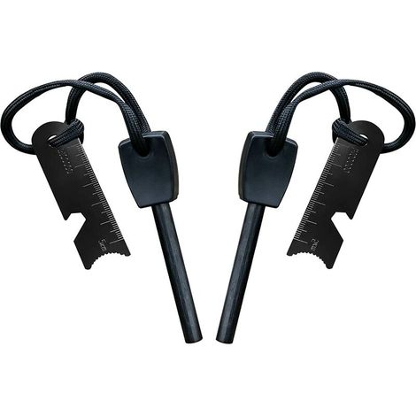 EASYCOMFORT Pierre à Feu de Survie - Allume-Feu Waterproof avec Grattoir - 10,000 Étincelles à 3,000 Degrés (2 pièces) (1/5)