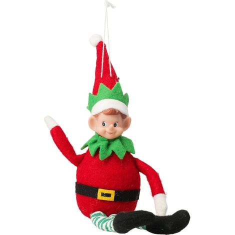 Pendente elfo natalizio paffuto per Albero di Natale per decorazioni natalizie (1/3)