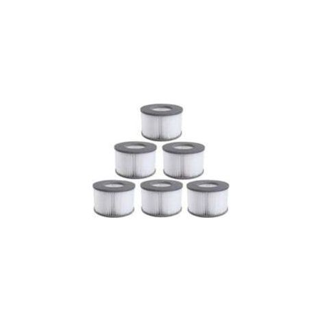Lot de 6 cartouches filtrantes de rechange pour piscine gonflable Mspa, jacuzzi Ruikalucky (1/4)