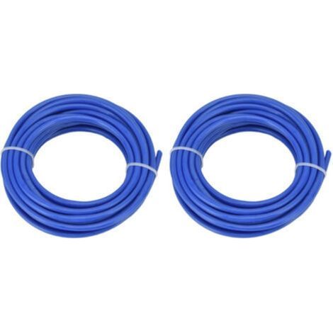 2PCS Ligne de Coupe Ronde 4,0MM pour Débroussailleuse 5M Bleu - (1/5)