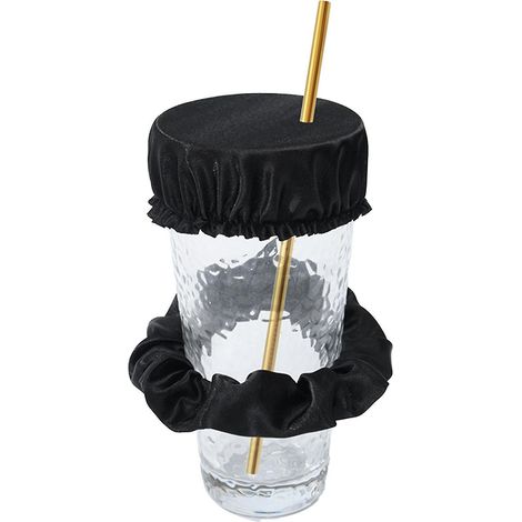 Chouchou réutilisable pour couvre-gobelet 2023 - Protection imperméable contre les déversements et la contamination des boissons - Noir - 1 (1/5)