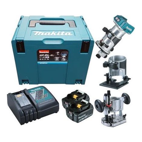 Trimmer-Fräsmaschine Makita DRT50RTJX2 18V 5Ah (1/5)