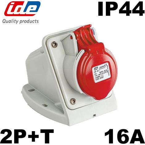 Socle de prise femelle 2P+T 16A étanche IP44 - Tension(V) - Prise 380V à 415V (1/4)