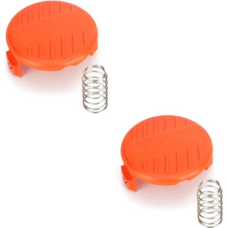 RC-100-P Capuchon de bobine, Couvercle robuste pour tondeuse BLACK+DECKER, Compatible GL280-1825, Remplacement de couvercle de fil, Lot de 2 pièces (1/5)