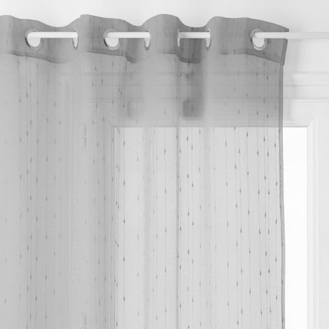 Voilage Anissa gris 140x240cm - Atmosphera créateur d'intérieur (1/5)