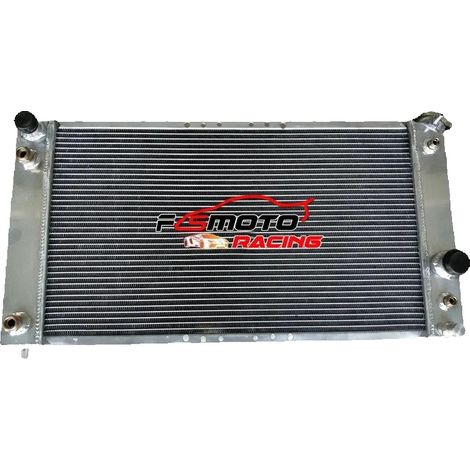 Radiador, totalmente de aluminio, tamaño del núcleo 26" x 15" x 1.6", tamaño total 31.5" x 17" x 3.5", compatibilidad con Chevy Blazer S10 C1500 GMC Sonoma Jimmy Isuzu V6, 30% más de capacidad de enfr (1/5)