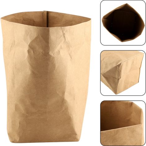 Sac Multifonction Kraft 25x25x40cm - Pot Fleurs Conteneur Organisateur Éco-Friendly (1/5)