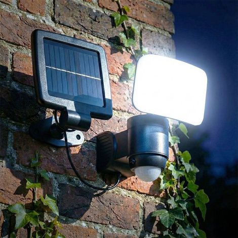 Projecteur solaire à détecteur de mouvement Arum Lighting – 400 lumens – Éclairage extérieur IP44 – Portée de détection jusqu'à 8 m – Panneau solaire 1,5 W (1/5)