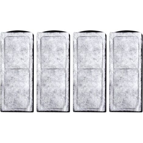 Lntyq Filtre D'aquarium Coton, Cartouche Filtrante pour Aquarium, Rechange en Coton pour Filtre D'aquarium, Cartouche Filtrante pour Aquarium, Accessoire de Filtre Mural pour Aquarium, 4 Pièces