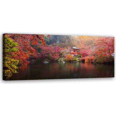Tableau sur toile Jardin japonais 90x30 (1/5)