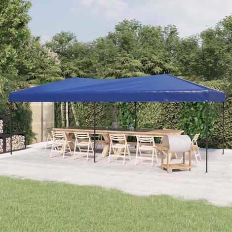 Tente de réception pliable Tonnelle de Jardin - Rapide à Installer Bleu 3x6 m BV649360 - BonneVie (1/5)