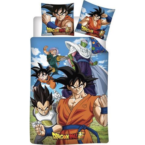 Parure de lit réversible 140x200 cm Dragon ball Z