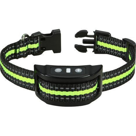 Collier Anti Aboiement pour Petits Chiens, Collier Anti Aboiement Chien avec Bande réfléchissante Ajustables, Efficace et Humain, vert