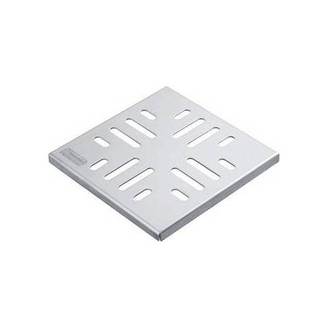 GRILLE POUR MANCHON EN ACIER INOXYDABLE 101x101x5 Dimensions : 101x101x5 mm