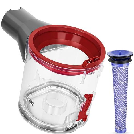 Staubbehälter für Dyson V7 V8 SV11 SV10 Behälter Ersatzteile V8 Staubeimer Mülleimer Zubehör Staubsauger Abfallbehälter Aufsatz Staubbox Baugruppe Teilenummer 967699-01