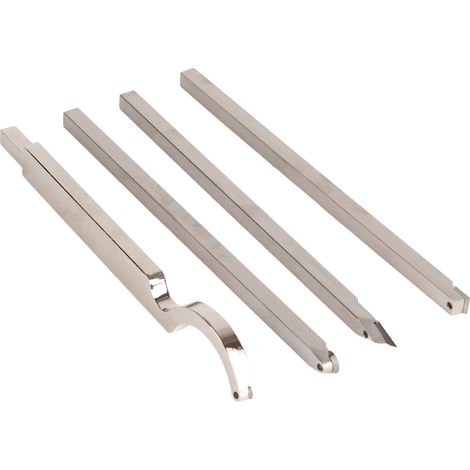 Ensemble de 8 outils de tournage sur bois avec poignées en alliage d'aluminium, barres d'outils, clés et outils de tour à bois en carbure (1/5)