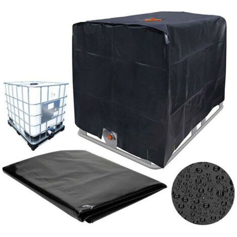 Odipie – Bache de couverture pour réservoir IBC 1000L – Tissu oxford haute densité – Dimensions 116 x 100 x 120 cm – Anti-UV et imperméable (1/5)