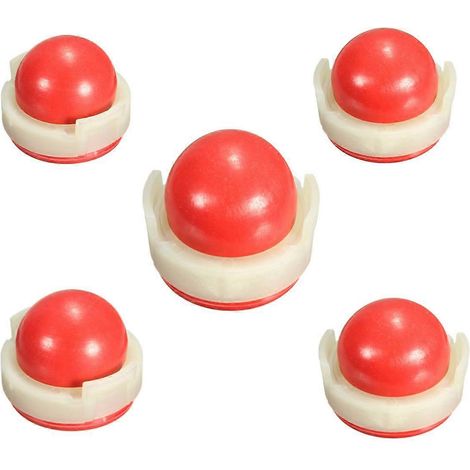 Motor-Market Lot de 5 poires d'amorçage d'huile de carburateur rouges pour moteurs Briggs & Stratton 694394 et 494408 (1/5)