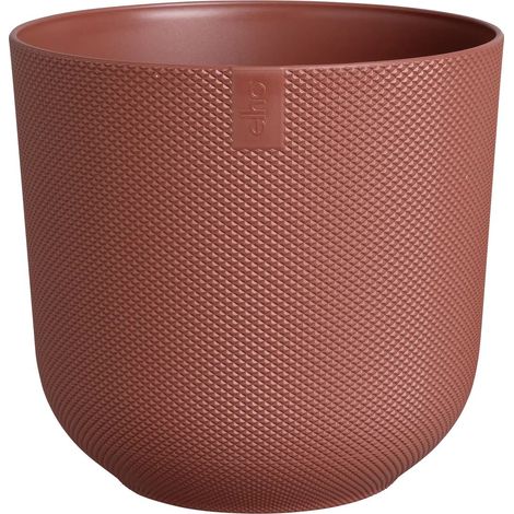 Elho Jazz Rond 14 - Rouge - L 14 x B 14.2 x H 13 cm - intérieur - 100% recyclé (1/4)