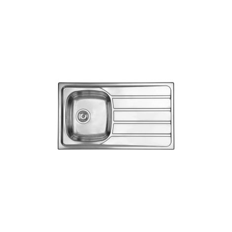 Lavello UNIVERSAL 86X50 1 vasca sinistra+ gocciolatoio ACCIAIO INOX finitura Satinato (1/5)