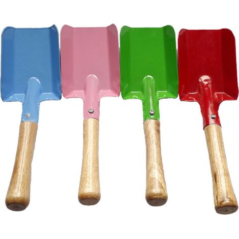 Pelle de jardin à manche en bois, petite pelle de jardin large (1/4)