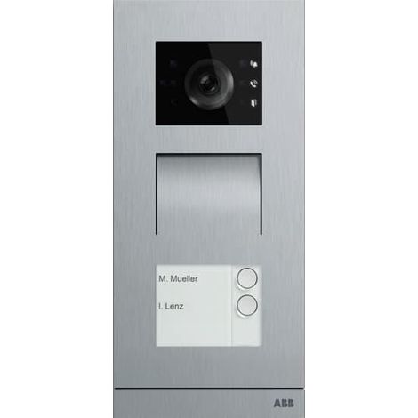 Platine de rue IP 2 BP acier inoxydable 2TMA130010X0002 ABB H81381P2-S