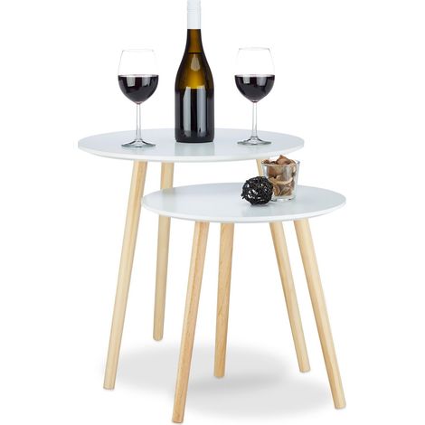 Juego de mesa de comedor de 2 piezas en estilo escandinavo