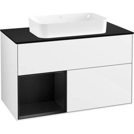 V&B Waschtischunterschrank Finion 100x60,3 cm, Rg l bla m Lac, glo wh. Lac (1/2)