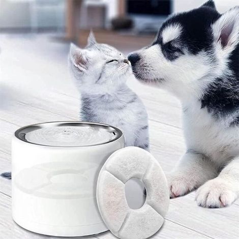 Set mit 8 Wasserbrunnenfiltern für Katzen mit Harz und Aktivkohle, geeignet für automatische Trinkbrunnen für Hunde (1/3)