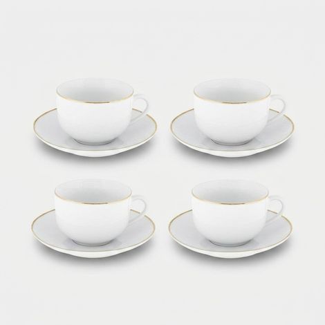 Set 4 tazze da tè in porcellana elegante Gold Chic (1/3)