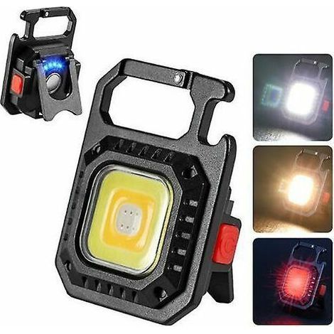 Ultra Mini torcia LED portachiavi, torcia elettrica ultra leggera e portatile per emergenze all'aperto (1/4)