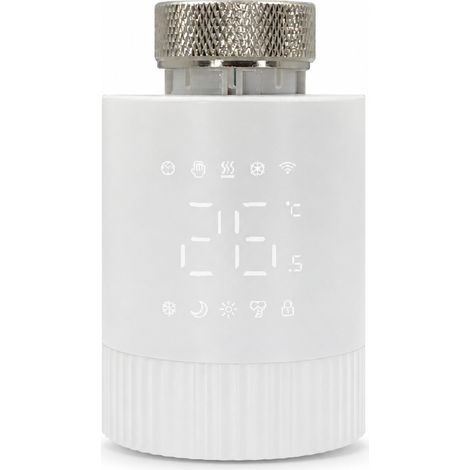 Tête Thermostatique Intelligente WiFi pour Radiateur TRV 006, Contrôle à Distance par Application, Sans Passerelle (1/5)