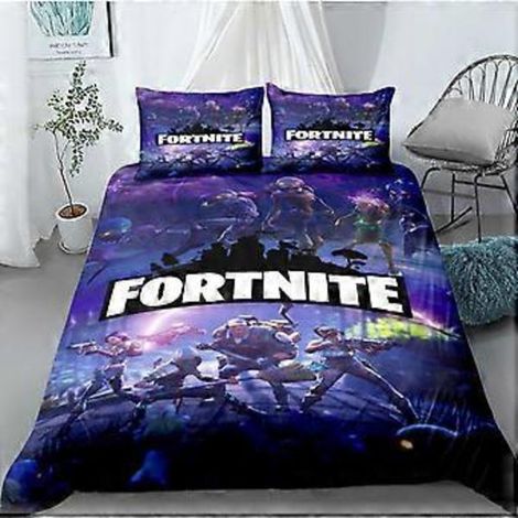 Ensemble de literie trois pièces en duvet brossé, imprimé numérique 3D, motif basketball, série anime ZX19 Double 200x200cm (1/4)
