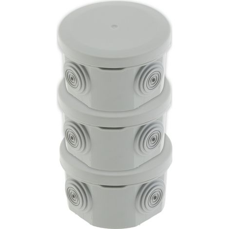 Lot de 3 boîtes étanches IP55 No Airbox Ø70x42mm - Protec (1/5)