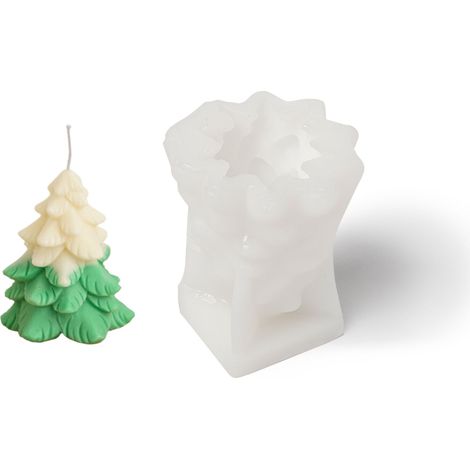 Stampo in silicone per candele per albero di Natale, 130x105 mm (1/2)