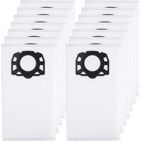 Sacs pour aspirateurs KFI 357 compatibles avec les modèles Kärcher WD2, WD3, KWD1, KWD2, KWD3, WD3.200, WD3.800, M/SE4001/SE4002, 2.863-314.0, aspirateurs eau et poussière avec couvercle en plastique, (1/5)