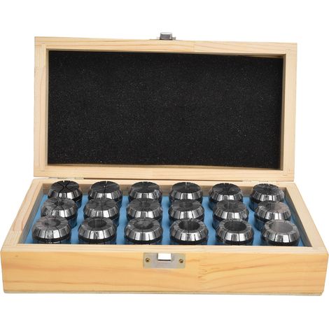 18 pièces ER32 pince à ressort en acier au carbone jeu de mandrin de tour de fraisage pour Machine de gravure CNC 3-20mm