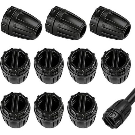 Adattatori per tubi di irrigazione - Confezione da 10, connettore per tubo di irrigazione con estremità da 1/2" (13/16 mm), per sistemi di microirrigazione o irrigazione a goccia. (1/5)