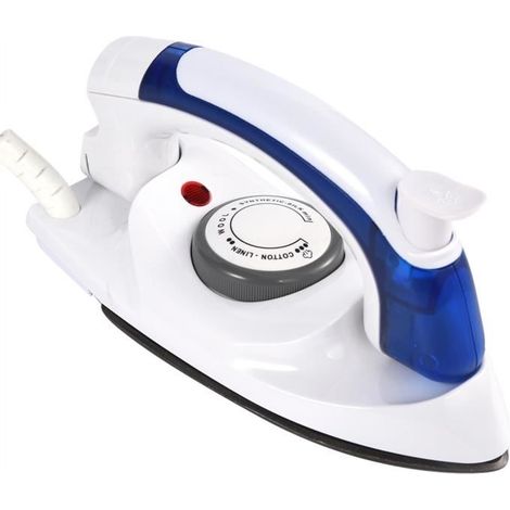 (Blau + Weiß) Handy Iron ZR004 Reisebügeleisen – Antihaft-Bügelsohle – 2200 W – Tragbar (1/3)