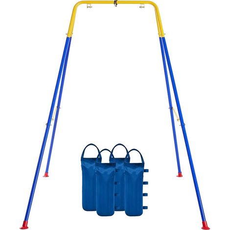 Kids Folding Swing Stand with 4 Sandbags, Heavy Duty Swing Frame, A-Frame Swing Stand, for Most Swings/Jumpers/Hammocks for Toddlers (1/5)